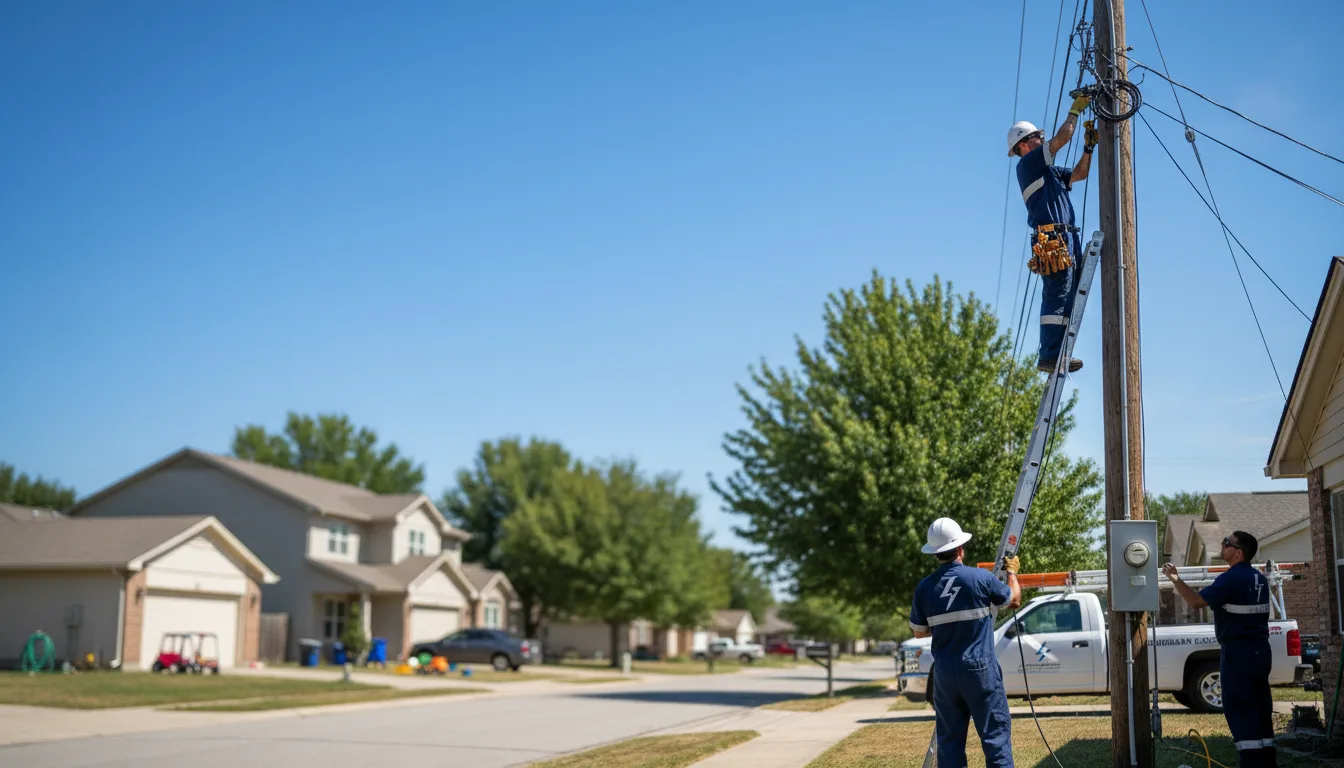 Residential electrician providing installation services in Helix, OR